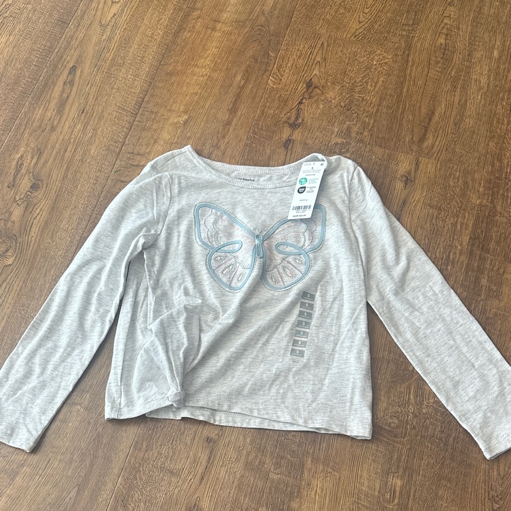 Toddler girls butterfly shirt